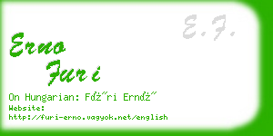 erno furi business card